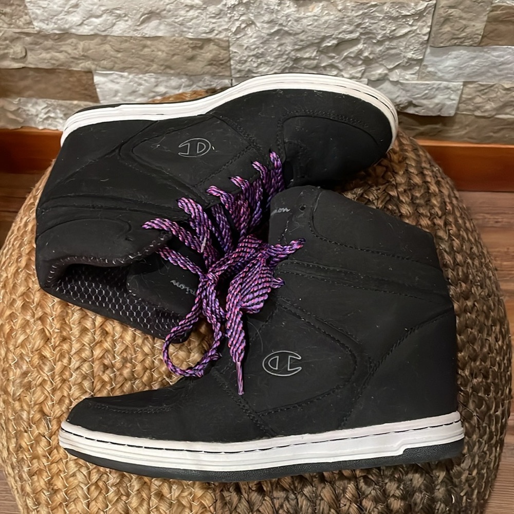CHAMPION Wedge Heel Sneakers Women’s Sz. 7 - Picture 4 of 11